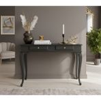 Wooding Mobilya 110 cm Masif Lükens Antrasit Çalışma Masası - 110x70