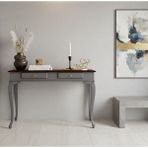 Wooding Mobilya 110 cm Masif Lükens Gri Ceviz Çalışma Masası - 110x70 - Gri - Ceviz