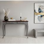 Wooding Mobilya 110 Cm Masif Lükens Gri Ceviz Çalışma Masası Gri - Ceviz
