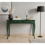 Wooding Mobilya 110 cm Masif Lükens Yeşil Çalışma Masası - 110x70