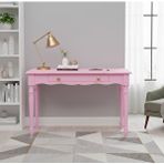 Wooding Mobilya 110 Cm Masif Pembe Tornalı Çalışma Masası