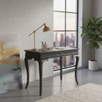 Wooding Mobilya 110 cm Masif Rustik Antrasit Çalışma Masası - 110x70