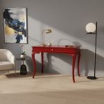 Wooding Mobilya 110 cm Masif Rustik Kırmızı Çalışma Masası - 110x70