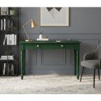 Wooding Mobilya 110 cm Masif Yeşil Tornalı Çalışma Masası - 110x70
