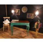 Wooding Mobilya 120 cm Çekmeceli Masif Lake Ceviz Dresuar - Yeşil - Ceviz