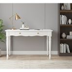 Wooding Mobilya 120 Cm Masif Beyaz Tornalı Çalışma Masası