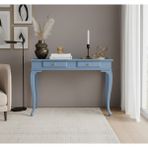 Wooding Mobilya 120 cm Masif Lükens Açık Mavi Çalışma Masası - 120x80