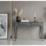 Wooding Mobilya 120 cm Masif Lükens Gri Çalışma Masası - 120x80