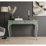 Wooding Mobilya 120 cm Masif Lükens Su Yeşili Çalışma Masası - 120x80