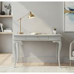 Wooding Mobilya 120 Cm Masif Rustik Gri Çalışma Masası