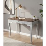 Wooding Mobilya 120 cm Masif Rustik Gri Ceviz Çalışma Masası - 120x80 - Gri - Ceviz