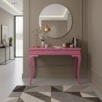Wooding Mobilya 120 cm Masif Rustik Pembe Dresuar