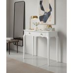Wooding Mobilya 90 cm Masif Konik Beyaz Dresuar