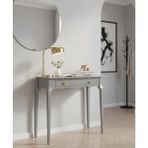 Wooding Mobilya 90 cm Masif Konik Gri Dresuar