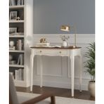 Wooding Mobilya 90 cm Masif Konik Krem Ceviz Dresuar - Krem - Ceviz