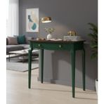 Wooding Mobilya 90 cm Masif Konik Yeşil Ceviz Dresuar - Yeşil - Ceviz