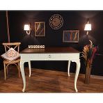 Wooding Mobilya Wooding 100 Cm Çekmeceli Masif Krem Ceviz Çalışma Masası Krem - Ceviz