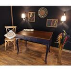 Wooding Mobilya Wooding 120 Cm Çekmeceli Masif Lacivert Ceviz Çalışma Masası Lacivert - Ceviz