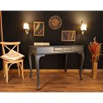 Wooding Mobilya Wooding 120 Cm Çekmeceli Masif Lake Antrasit Çalışma Masası