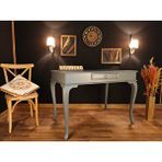Wooding Mobilya Wooding 120 Cm Çekmeceli Masif Lake Gri Çalışma Masası
