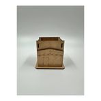 WOODIVA AHŞAP Kâbe Boyanabilir Ahşap Kalemlik Okul Diy Etkinlik Aktivite Sanat (9 cm x 7 cm x 9 cm)