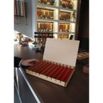 woodmomente Kişiye Özel 10’lu Tesbih Kutusu Tuğra Desenli Ahşap Tesbih Saklama Kutusu 26x36 cm