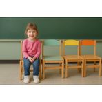 Woodn Joy Toy Wood&joy Renkli Grand Sandalye- Lila - Turuncu