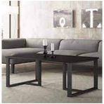 Wood'n Love Ada Premium Metal Ayaklı Siyah Orta Sehpa