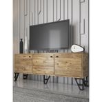 Wood'n Love Bello 160 cm Atlantik Çam-Siyah Tv Ünitesi
