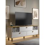 Wood'n Love Bohem Mia 3 Renkli Ledli 3 Kapak 2 Bölme Konsol Dolaplı 160 CM TV Ünitesi