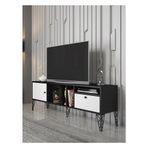 Wood'n Love Cercei 160 cm Beyaz-Siyah Tv Ünitesi