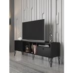 Wood'n Love Cercei Siyah Metal Ayaklı Tv Ünitesi