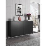 Wood'n Love Hestia Premium 160 cm 4 Kapak Metal Ayaklı Çok Amaçlı Dolap Konsol