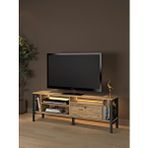 Wood’n Love Lotus Led Işıklı Özel Tasarım Metal Ayaklı Minifiksli Tv Ünitesi - Tv Sehpası 140 Cm Çam