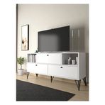 Wood'n Love Mia 160 cm Beyaz-Siyah Tv Ünitesi