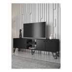 Wood'n Love Sofia 180 cm Siyah-Siyah Tv Ünitesi