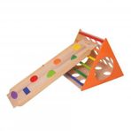 Woodnjoy Ahşap Üçgen Pikler + Geometrik Rampa Ve Kaydırak Seti ( 2li Set)
