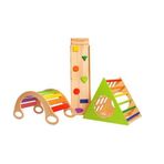Woodnjoy Ahşap Üçgen Pikler Ve Dönence Setimiz (3'lü Set)