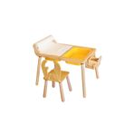 WoodnJoy Masif Ağaç Aktivite & Çalışma Masası + 1 Sandalye