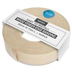 WoodPress® 22mm Gerçek Akçaağaç Ahşap Ütüyle Yapışan Kenar – 7,5 m Rulo – Kolay Kendin Yap Uygulaması için Önceden Yapıştırılmış Ahşap Kaplama Bandı – Standart Bir MDF Panelin Kenarını Kaplar