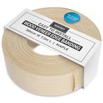 WoodPress® 30mm Gerçek Akçaağaç Ahşap Ütüyle Yapışan Kenar – 7,5 m Rulo – Kolay Kendin Yap Uygulaması için Önceden Yapıştırılmış Ahşap Kaplama Bandı – Standart Bir MDF Panelin Kenarını Kaplar