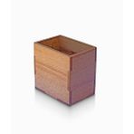 Woodsaka Ahşap Kalemlik - Doğal Kayın Ağacı - 92mmx 65mm X 90mm