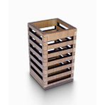 Woodsaka Rell Yüksek Ahşap Kalemlik - Kayın Ağacı - 760mm X 760mm X 125mm Renksiz