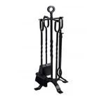 WOODSHUT SGSS-38006 5 Li İthal Metal Ferforje Şömine - Soba Maşa Takımı Aksesuar Seti