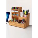 woodsia Solaris Çekmeceli Masaüstü Kalemlik Organizer
