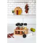 woodsy 6 Lı Baharat Takımı, Ahşap Stantlı Baharatlık Seti