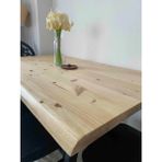 Woodtr Ahşap Doğal Ağaç Kütük Yemek Masası 80*180