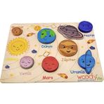 Woody Life Ahşap Bul-Tak Gezegenler Seti Eğitici Zeka Geliştiren Montessori Meteryal