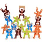 Woody Life Ahşap Denge Maymun Blokları Eğitici Çocuk Oyuncak Zeka Aile Dikkat Oyuncak
