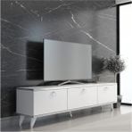 Woody Life Beyaz Gümüş Elite Gold Tv Ünitesi 150 cm